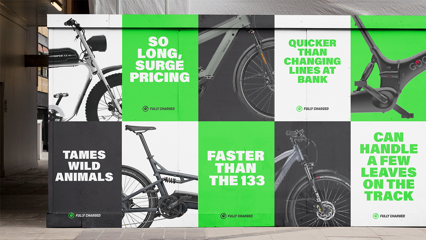 A fly poster approach to get product and brand energy out into the streets